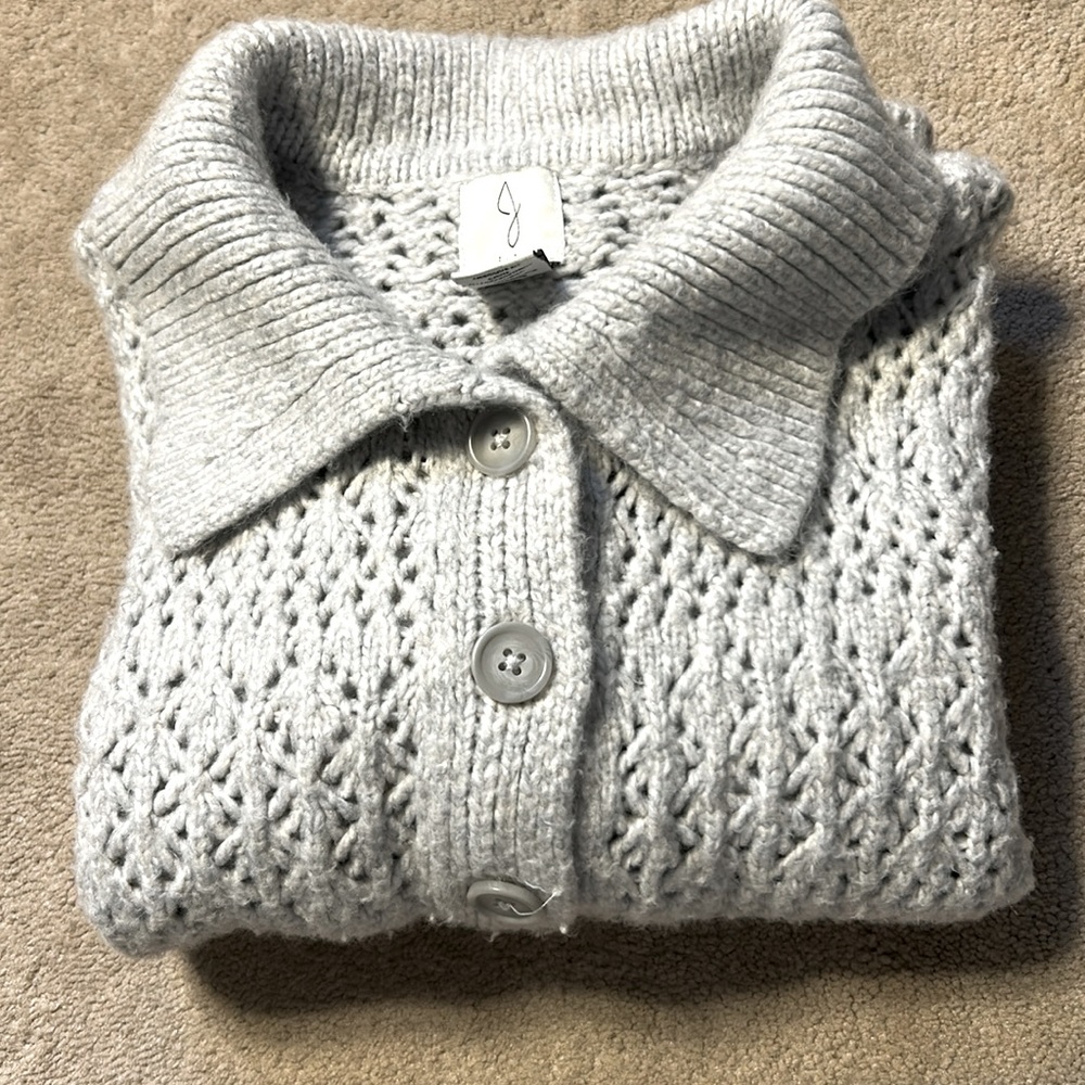 Joie women's XS collared ultra soft button down cardigan sweater - Picture 7 of 7